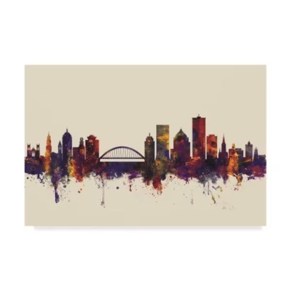 Michael Tompsett 'Rochester New York Skyline Iii' Canvas Art, 30x47, Trademark Fine Art, Mfr#: MT01751-C3047GG